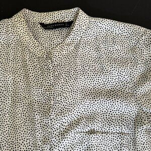 Zara Woman polka dot blouse